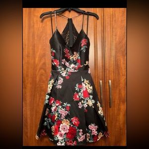 Semi Formal/homecoming, etc sleeveless floral dress